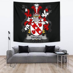Irish Trydell Coat of Arms Family Crest Ireland Tapestry Irish Tapestry