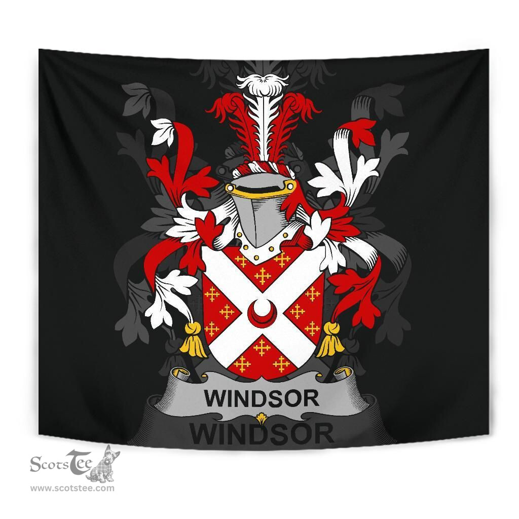 Irish Windsor Coat of Arms Family Crest Ireland Tapestry Irish Tapestry