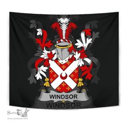 Irish Windsor Coat of Arms Family Crest Ireland Tapestry Irish Tapestry
