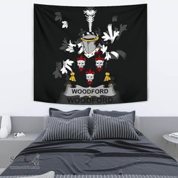 Irish Woodford Coat of Arms Family Crest Ireland Tapestry Irish Tapestry