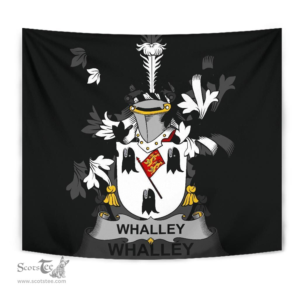 Irish Whalley Coat of Arms Family Crest Ireland Tapestry Irish Tapestry