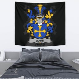 Irish Ward Coat of Arms Family Crest Ireland Tapestry Irish Tapestry