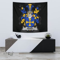 Irish Ward Coat of Arms Family Crest Ireland Tapestry Irish Tapestry