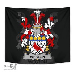 Irish Weston Coat of Arms Family Crest Ireland Tapestry Irish Tapestry
