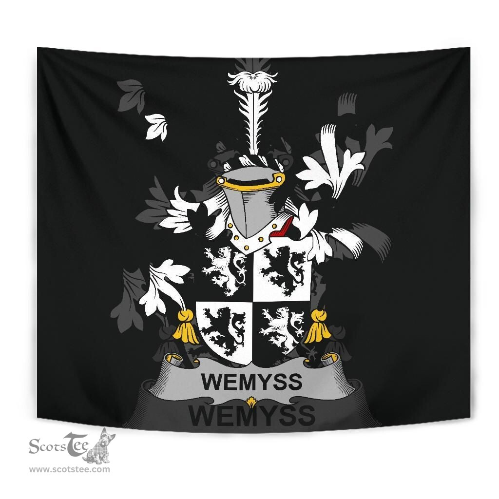 Irish Wemyss Coat of Arms Family Crest Ireland Tapestry Irish Tapestry
