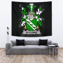 Irish Wycombe Coat of Arms Family Crest Ireland Tapestry Irish Tapestry