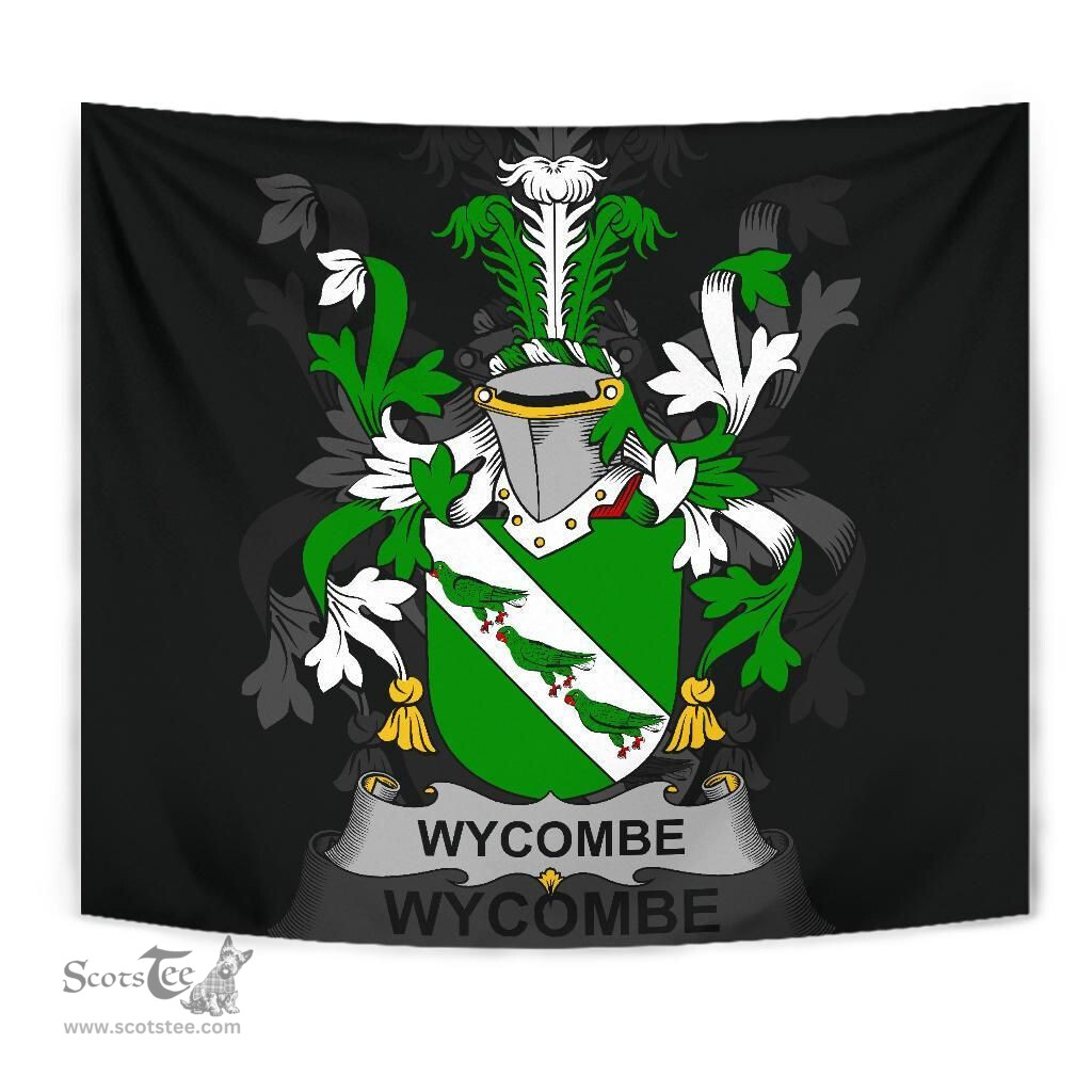 Irish Wycombe Coat of Arms Family Crest Ireland Tapestry Irish Tapestry