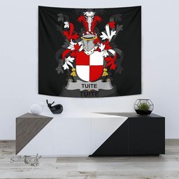 Irish Tuite Coat of Arms Family Crest Ireland Tapestry Irish Tapestry