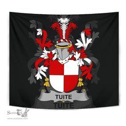 Irish Tuite Coat of Arms Family Crest Ireland Tapestry Irish Tapestry