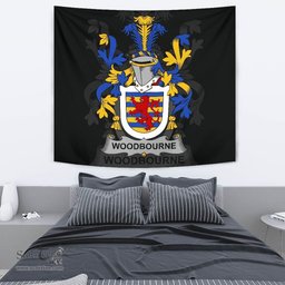 Irish Woodbourne Coat of Arms Family Crest Ireland Tapestry Irish Tapestry