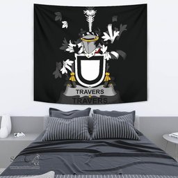 Irish Travers Coat of Arms Family Crest Ireland Tapestry Irish Tapestry