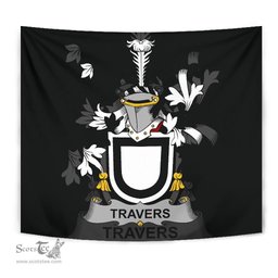 Irish Travers Coat of Arms Family Crest Ireland Tapestry Irish Tapestry