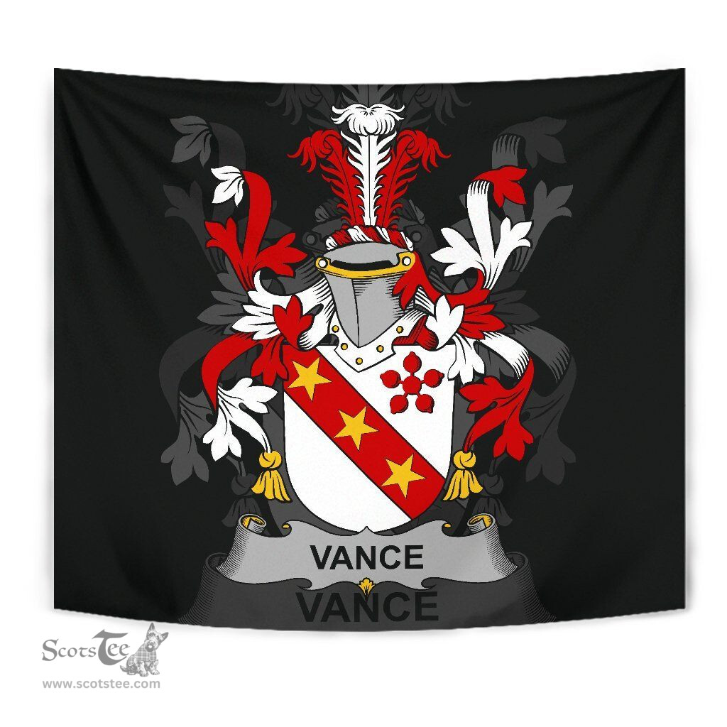 Irish Vance Coat of Arms Family Crest Ireland Tapestry Irish Tapestry