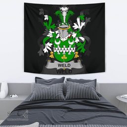 Irish Weld Coat of Arms Family Crest Ireland Tapestry Irish Tapestry