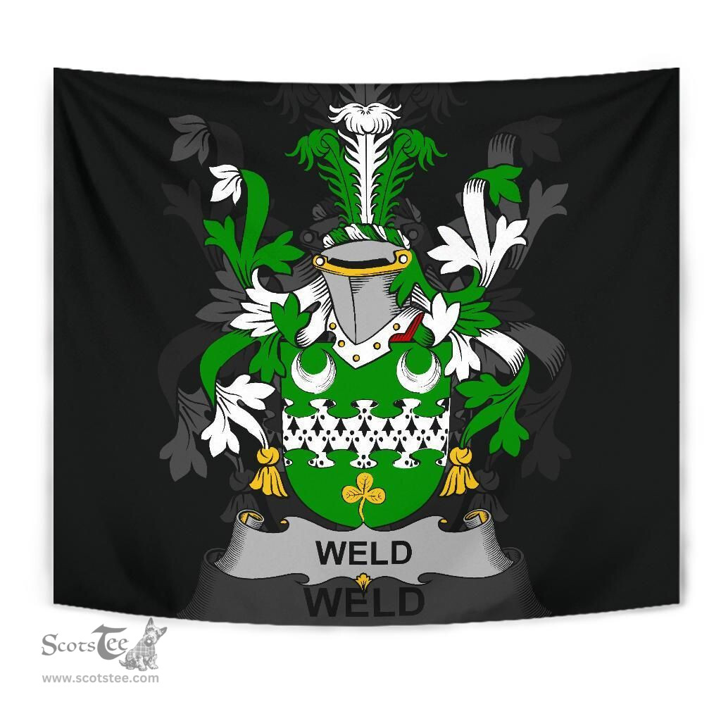Irish Weld Coat of Arms Family Crest Ireland Tapestry Irish Tapestry