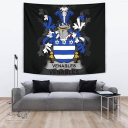 Irish Venables Coat of Arms Family Crest Ireland Tapestry Irish Tapestry