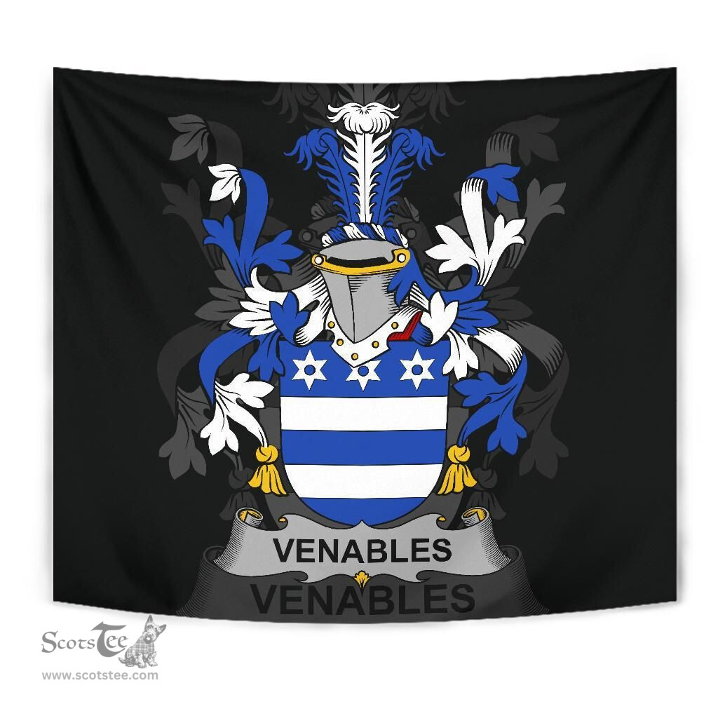 Irish Venables Coat of Arms Family Crest Ireland Tapestry Irish Tapestry