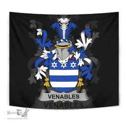 Irish Venables Coat of Arms Family Crest Ireland Tapestry Irish Tapestry