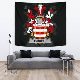 Irish Tyrrell or Terrell Coat of Arms Family Crest Ireland Tapestry Irish Tapestry