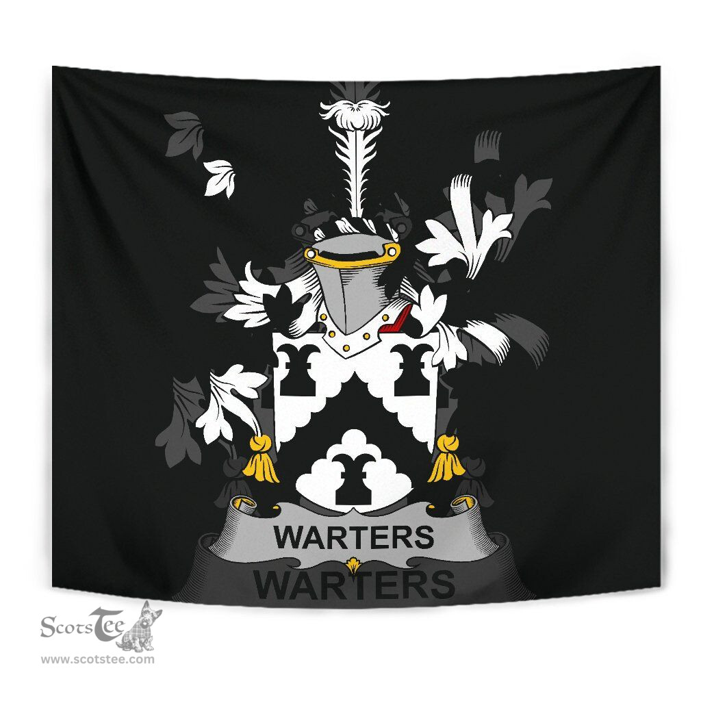 Irish Warters Coat of Arms Family Crest Ireland Tapestry Irish Tapestry