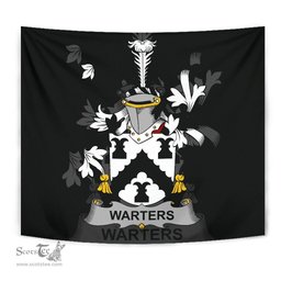 Irish Warters Coat of Arms Family Crest Ireland Tapestry Irish Tapestry