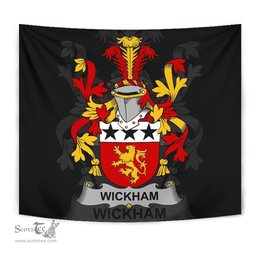 Irish Wickham Coat of Arms Family Crest Ireland Tapestry Irish Tapestry