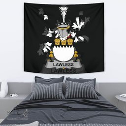 Irish Lawless Coat of Arms Family Crest Ireland Tapestry Irish Tapestry