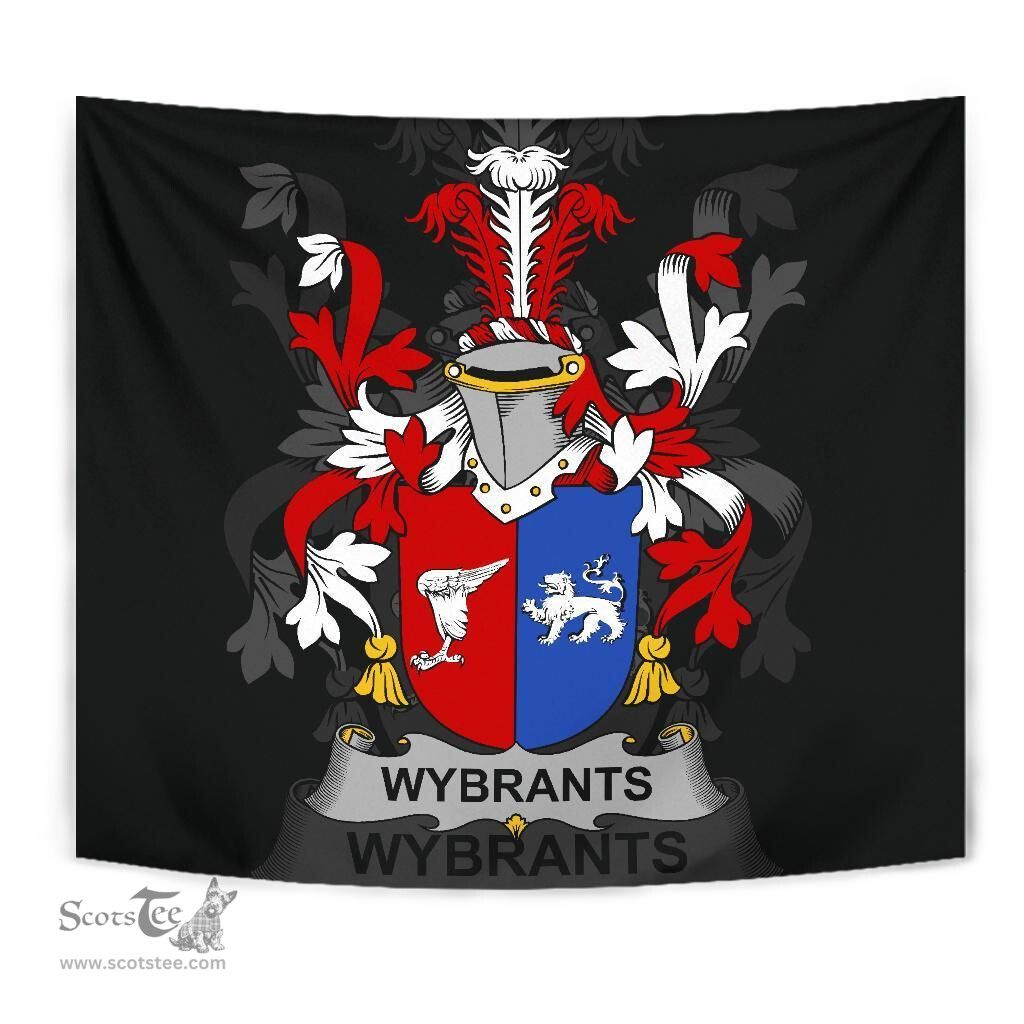Irish Wybrants Coat of Arms Family Crest Ireland Tapestry Irish Tapestry