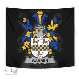 Irish Warren Coat of Arms Family Crest Ireland Tapestry Irish Tapestry