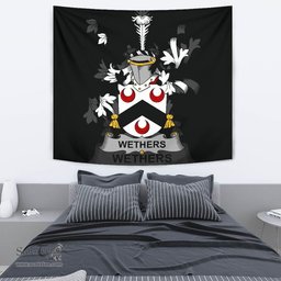 Irish Wethers Coat of Arms Family Crest Ireland Tapestry Irish Tapestry