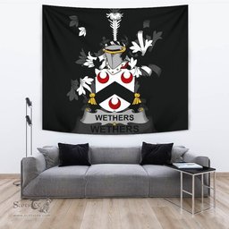 Irish Wethers Coat of Arms Family Crest Ireland Tapestry Irish Tapestry