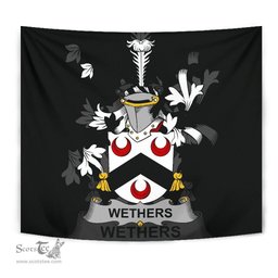 Irish Wethers Coat of Arms Family Crest Ireland Tapestry Irish Tapestry