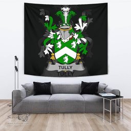 Irish Tuly or McAtilla Coat of Arms Family Crest Ireland Tapestry Irish Tapestry