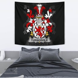 Irish Tubervile or Tuberville Coat of Arms Family Crest Ireland Tapestry Irish Tapestry
