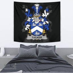 Irish Tucker Coat of Arms Family Crest Ireland Tapestry Irish Tapestry