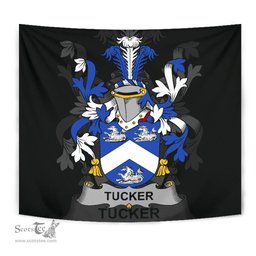 Irish Tucker Coat of Arms Family Crest Ireland Tapestry Irish Tapestry