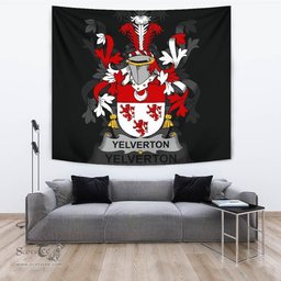 Irish Yelverton Coat of Arms Family Crest Ireland Tapestry Irish Tapestry