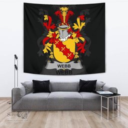 Irish Webb Coat of Arms Family Crest Ireland Tapestry Irish Tapestry