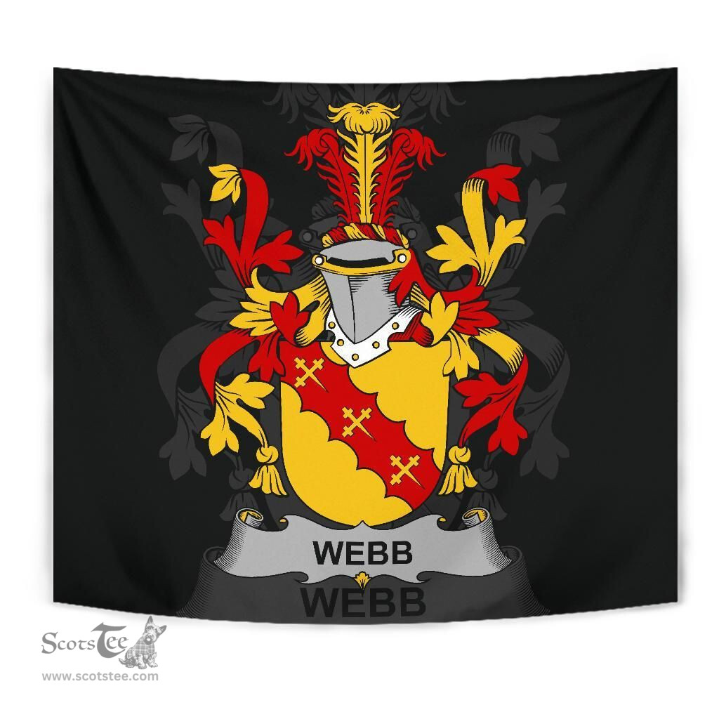 Irish Webb Coat of Arms Family Crest Ireland Tapestry Irish Tapestry