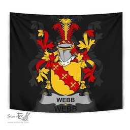Irish Webb Coat of Arms Family Crest Ireland Tapestry Irish Tapestry