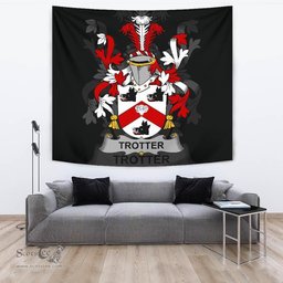 Irish Trotter Coat of Arms Family Crest Ireland Tapestry Irish Tapestry
