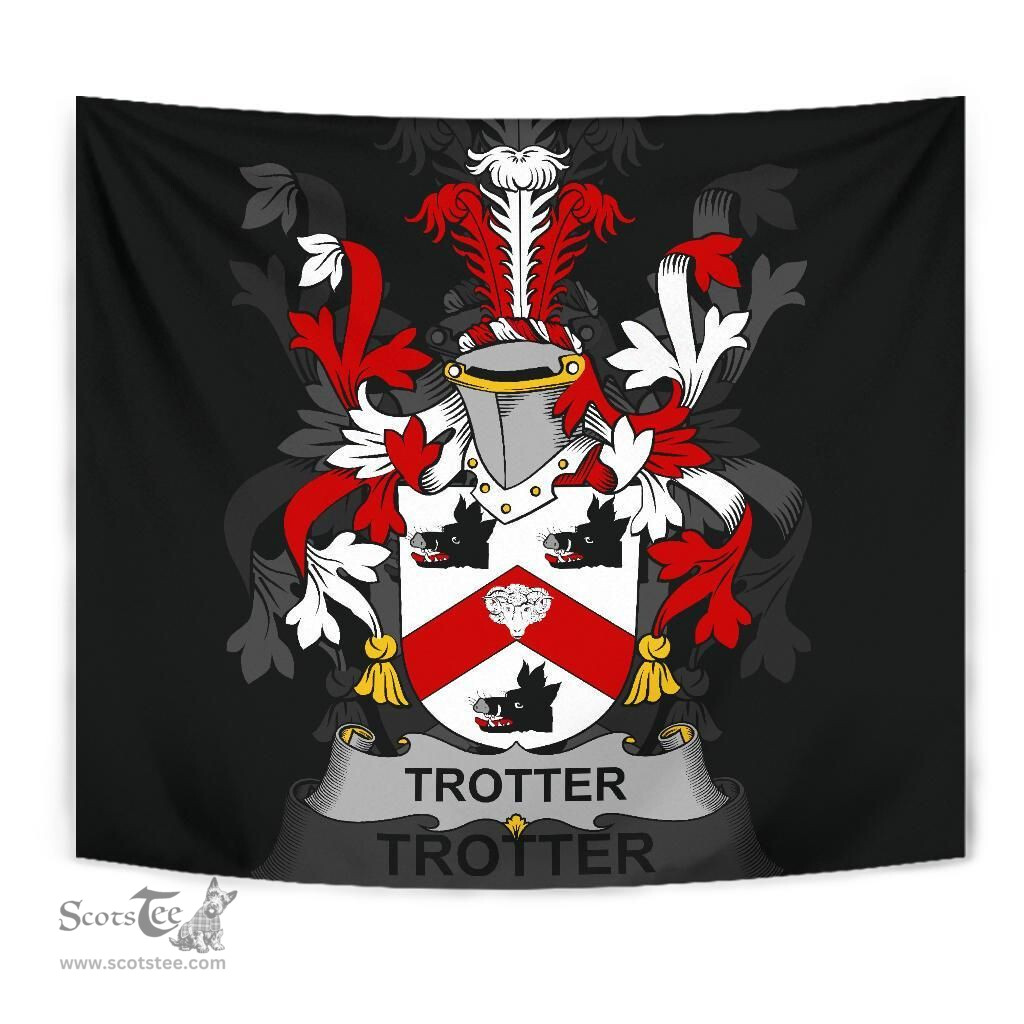 Irish Trotter Coat of Arms Family Crest Ireland Tapestry Irish Tapestry