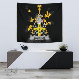 Irish Warner Coat of Arms Family Crest Ireland Tapestry Irish Tapestry