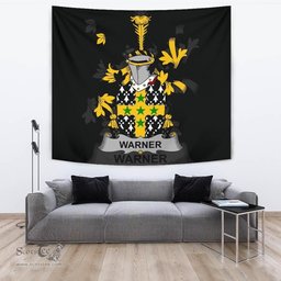 Irish Warner Coat of Arms Family Crest Ireland Tapestry Irish Tapestry