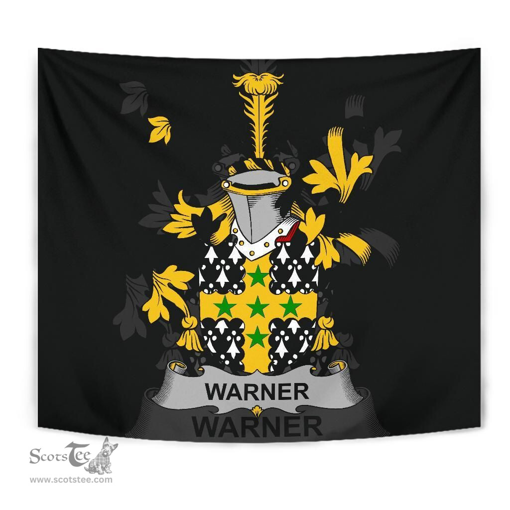 Irish Warner Coat of Arms Family Crest Ireland Tapestry Irish Tapestry