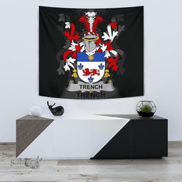 Irish Trench Coat of Arms Family Crest Ireland Tapestry Irish Tapestry