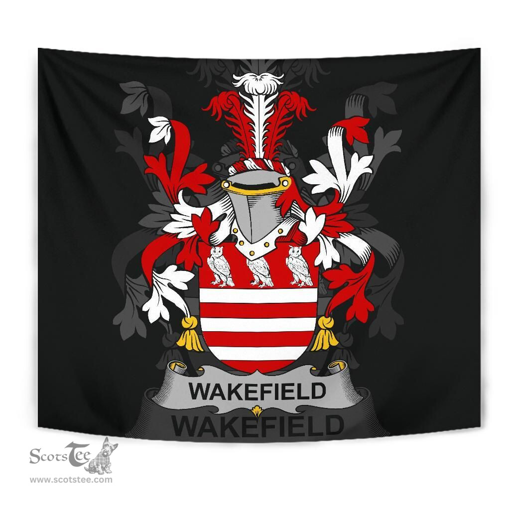 Irish Wakefield Coat of Arms Family Crest Ireland Tapestry Irish Tapestry