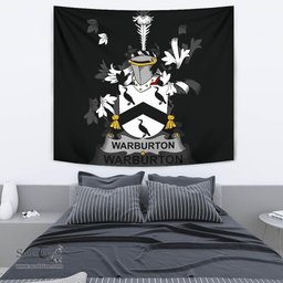 Irish Warburton Coat of Arms Family Crest Ireland Tapestry Irish Tapestry