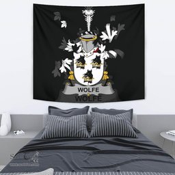 Irish Wolfe Coat of Arms Family Crest Ireland Tapestry Irish Tapestry