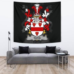 Irish Toto Coat of Arms Family Crest Ireland Tapestry Irish Tapestry
